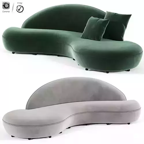 Modern Simple Curved Sofa