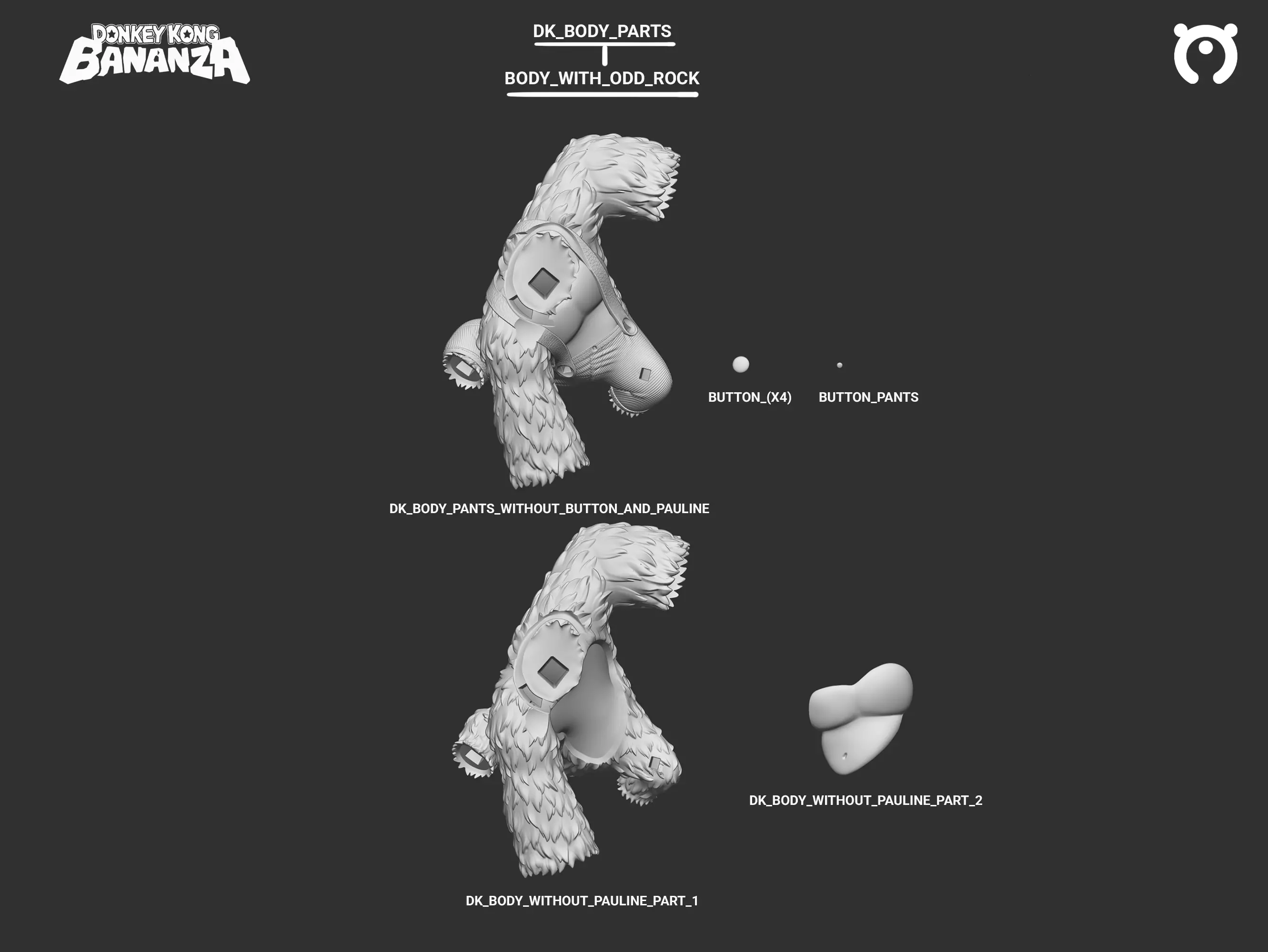 Donkey Kong - Bananza 3D print model_7
