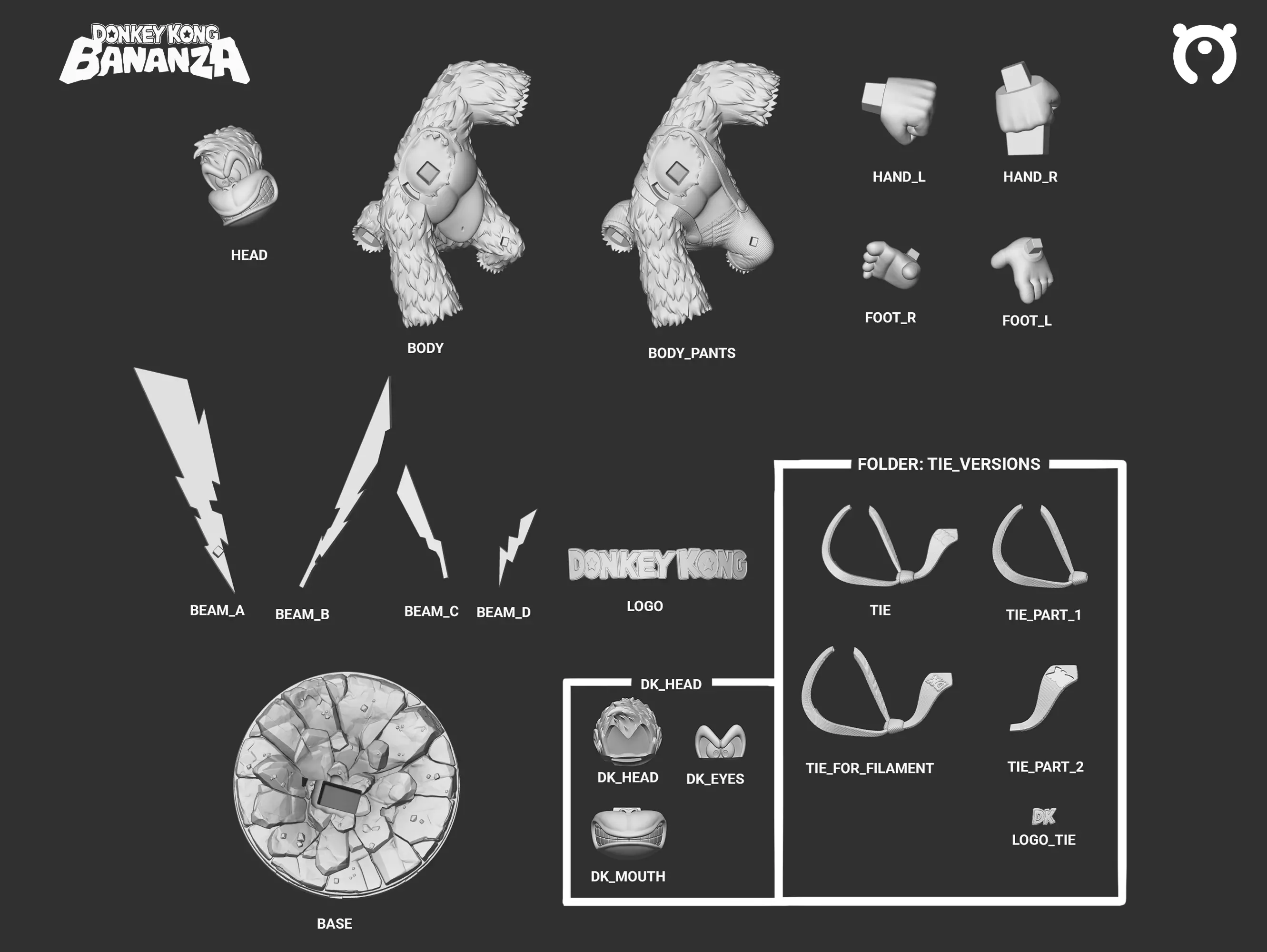 Donkey Kong - Bananza 3D print model_2