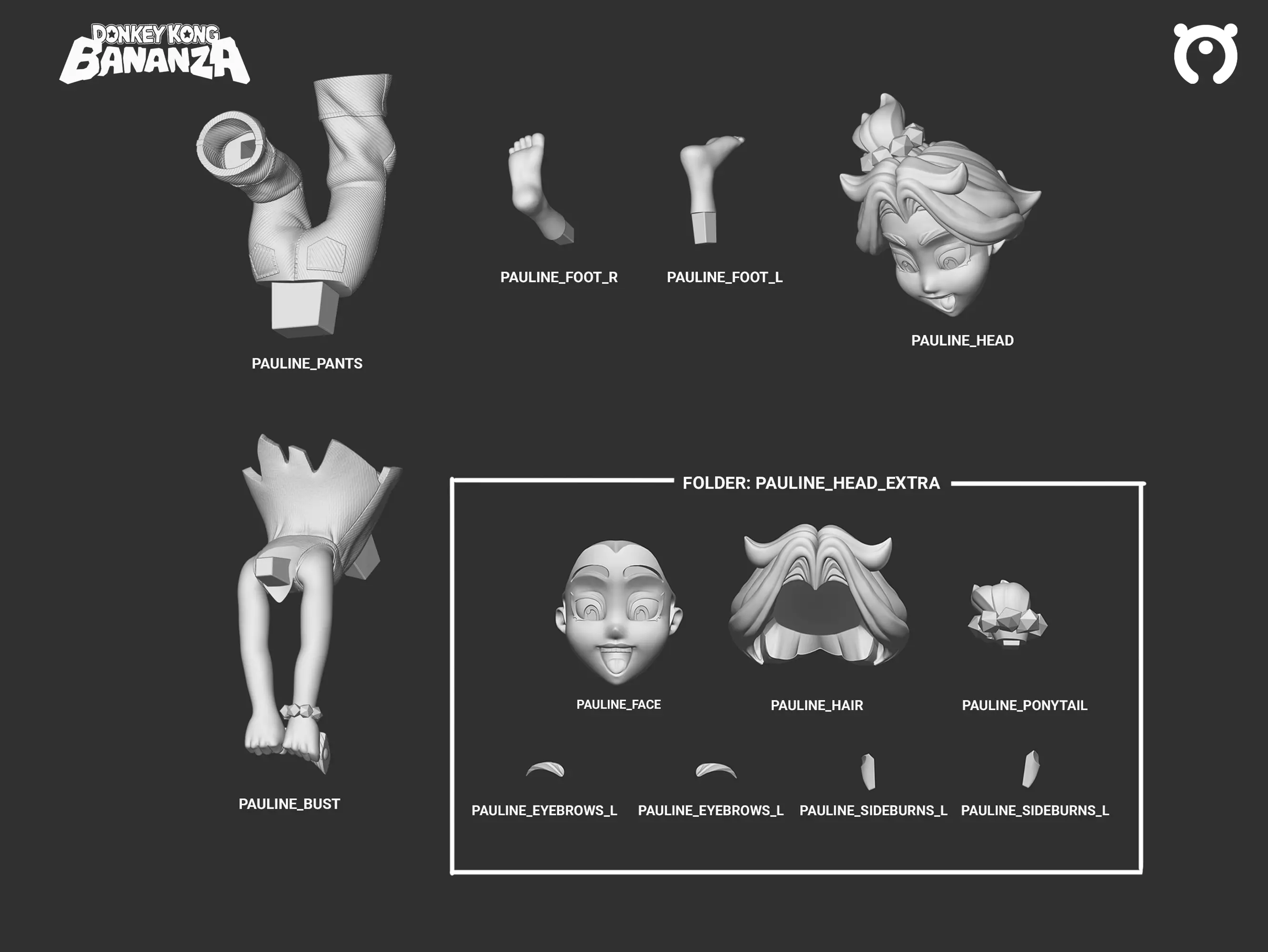 Donkey Kong - Bananza 3D print model_3