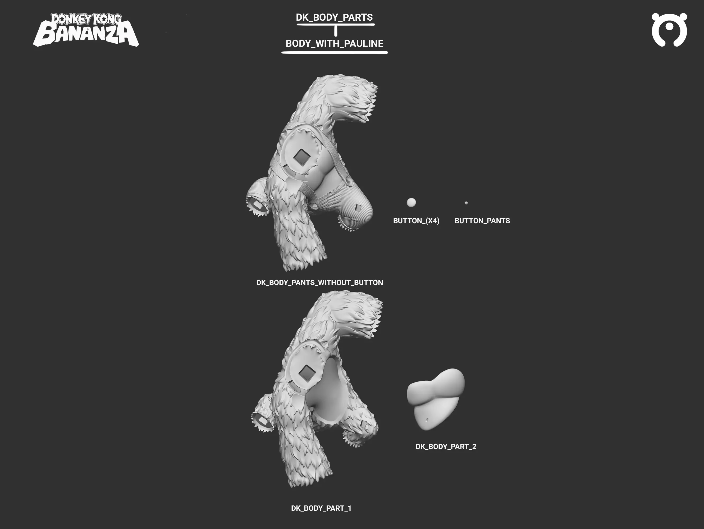 Donkey Kong - Bananza 3D print model_6