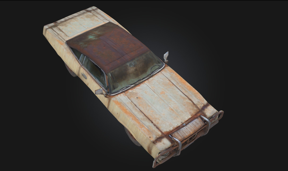 Rusty Cruiser Vintage Car Model for Urban 3D model_5