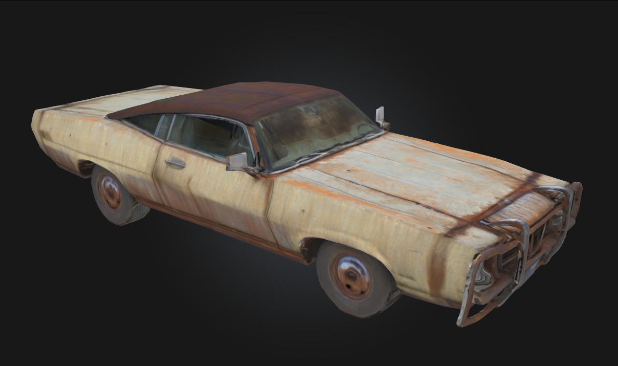 Rusty Cruiser Vintage Car Model for Urban 3D model_1