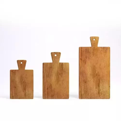 Chopping Board SET of 3 3D model