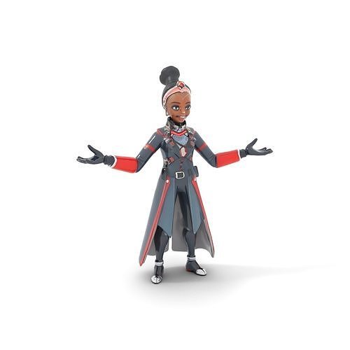 Vibrant Heroine Rigged and Animated D Character Model Low-poly 3D model