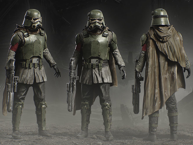 Mudtrooper Low-poly 3D model