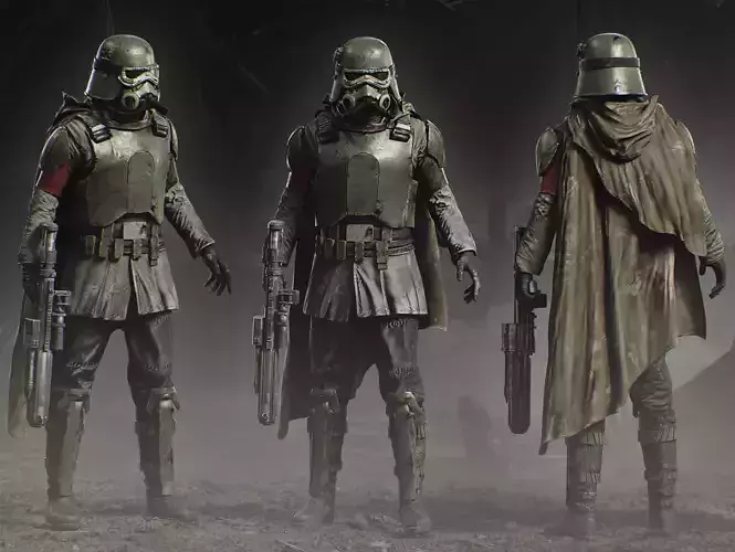 Mudtrooper Low-poly 3D model