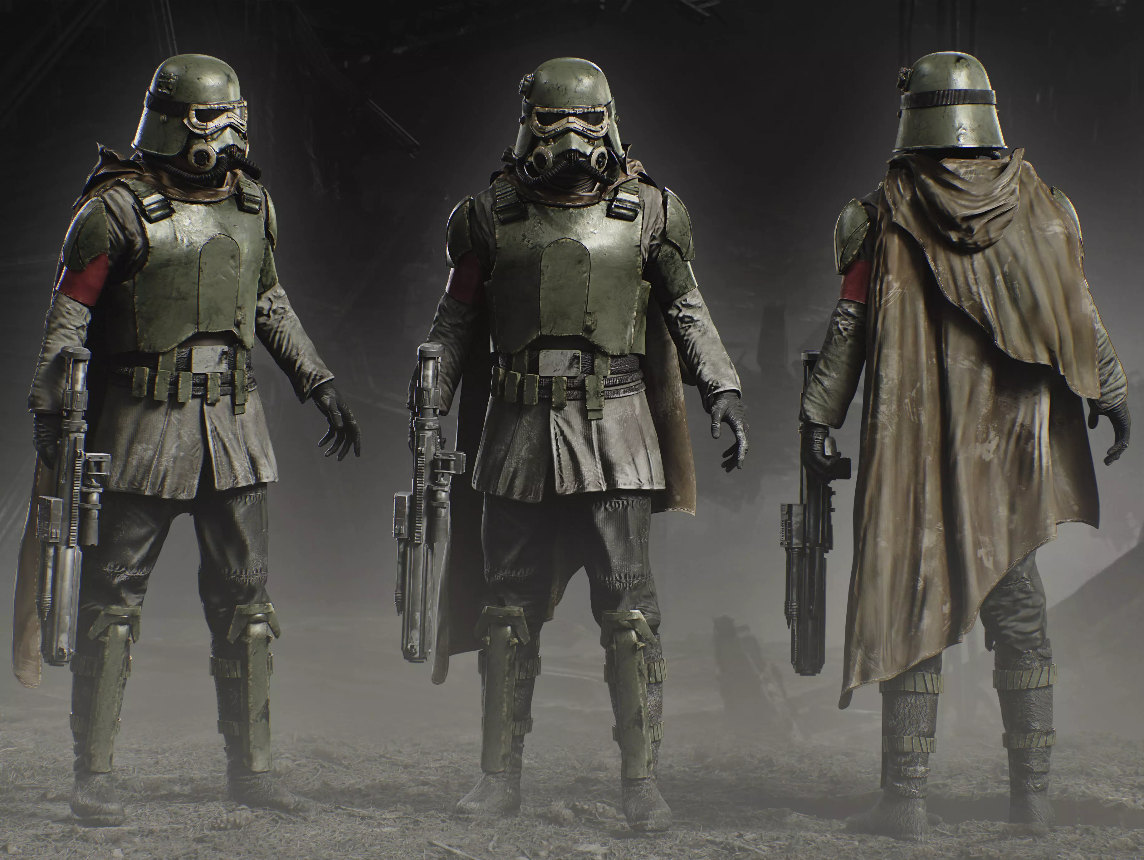 Mudtrooper Low-poly 3D model_0