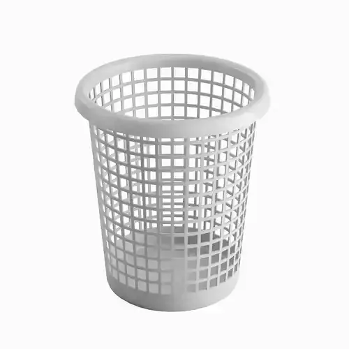 Waste Paper Basket 01 Low-poly 3D model