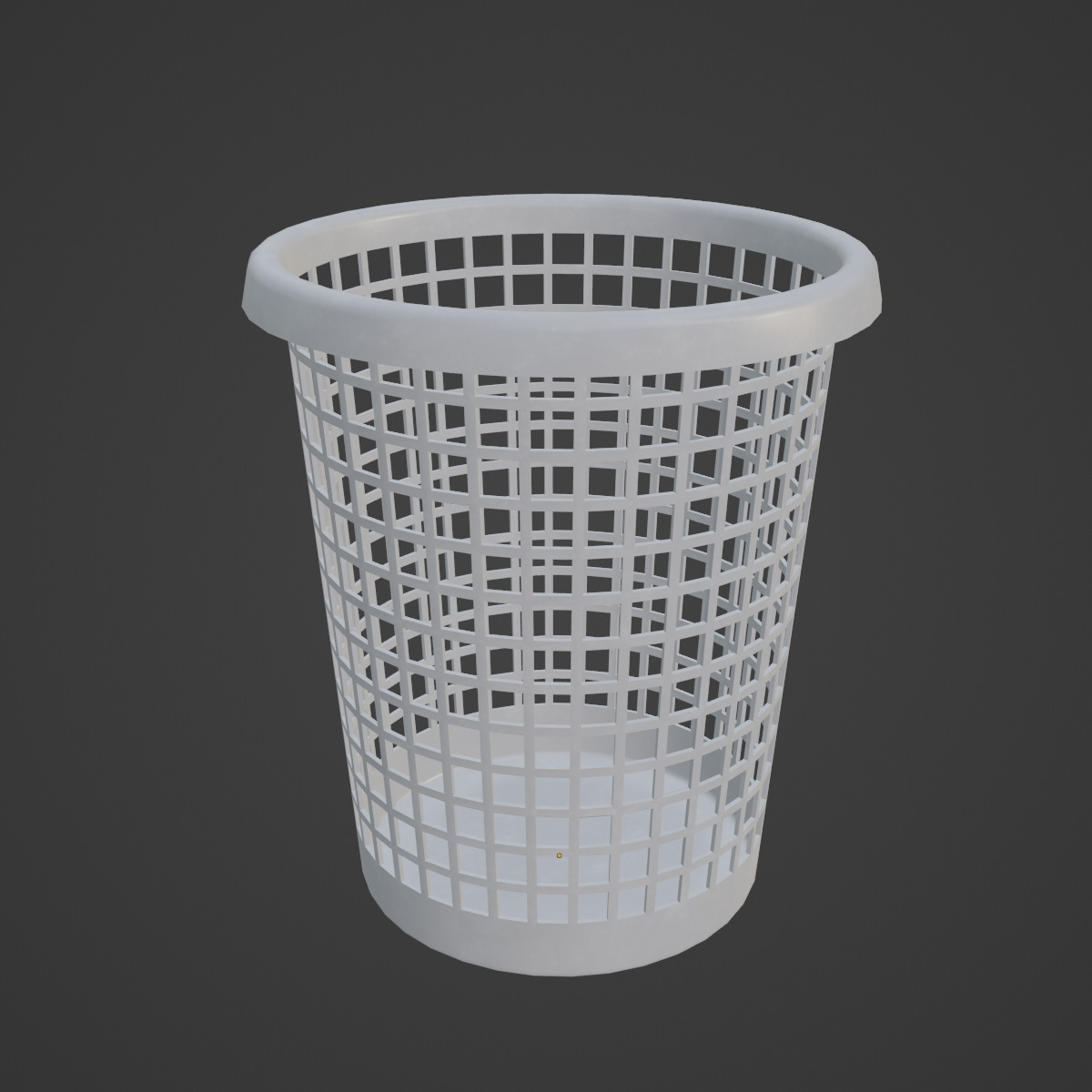 Waste Paper Basket 01 Low-poly 3D model_6