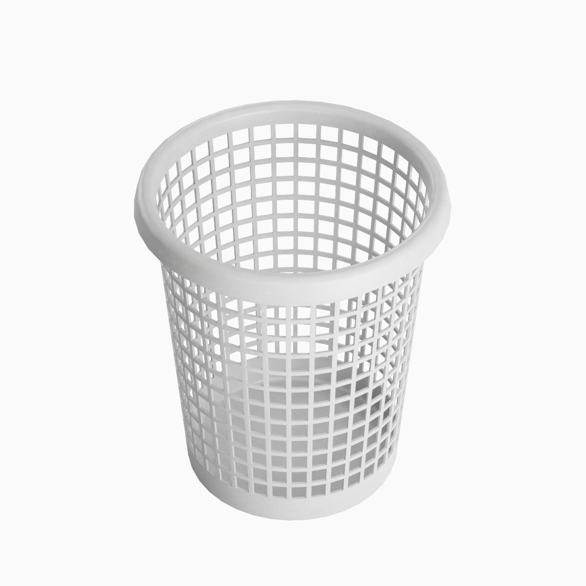 Waste Paper Basket 01 Low-poly 3D model_5