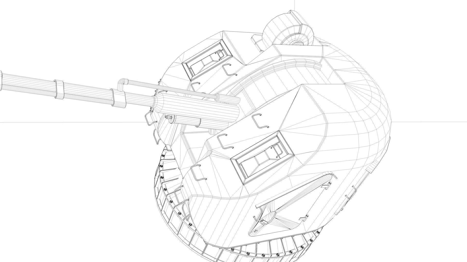 AK 176 Naval Gun 3D model_6
