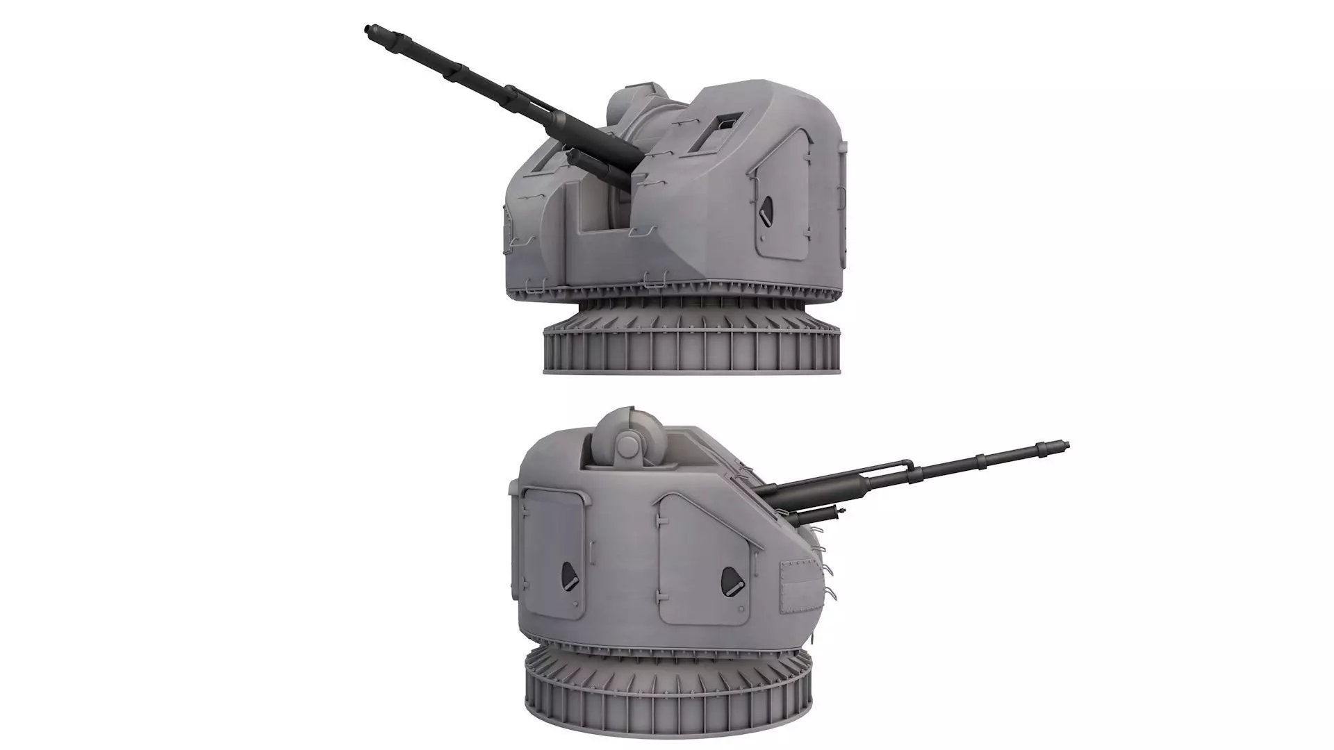 AK 176 Naval Gun 3D model_0