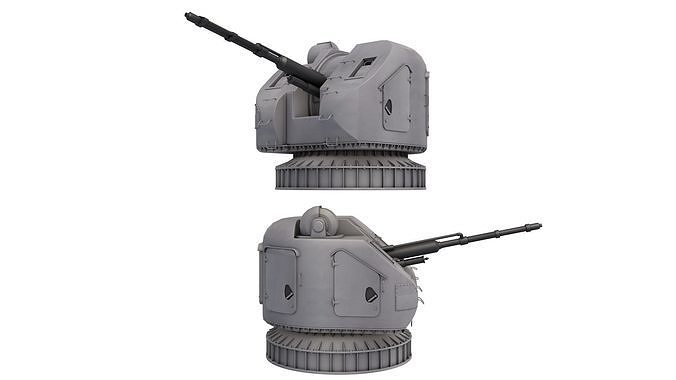AK 176  Naval Gun 3D model
