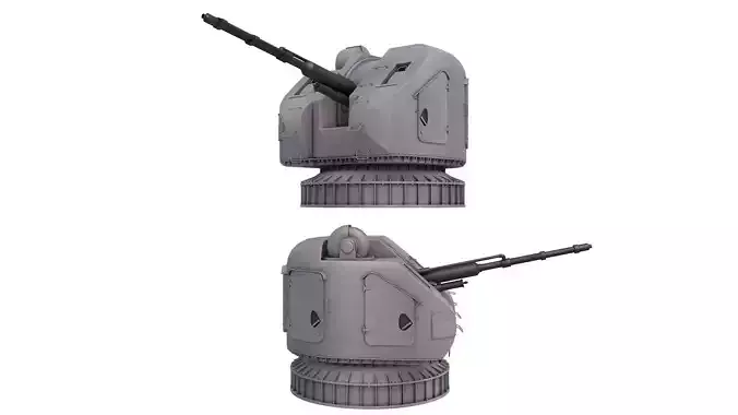 AK 176  Naval Gun 3D model