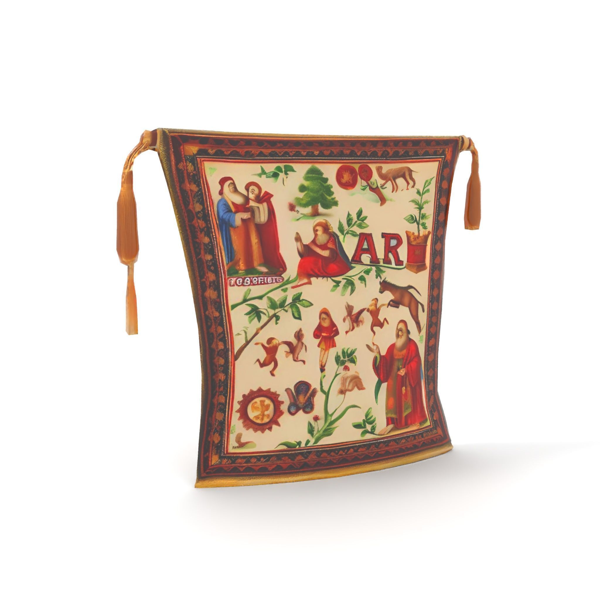 Medieval Tapestry Art Model Pack Low-poly 3D model_8