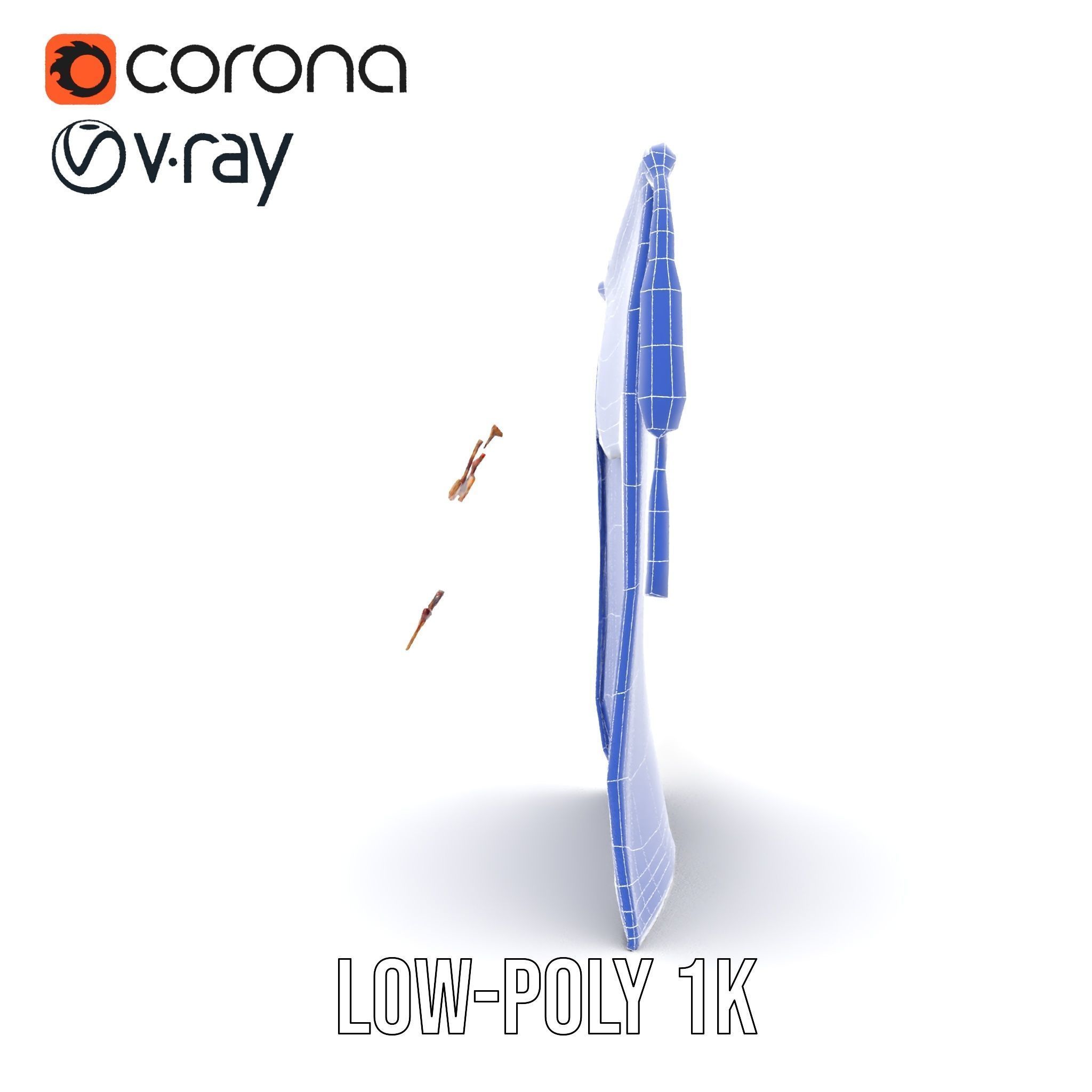 Medieval Tapestry Art Model Pack Low-poly 3D model_14