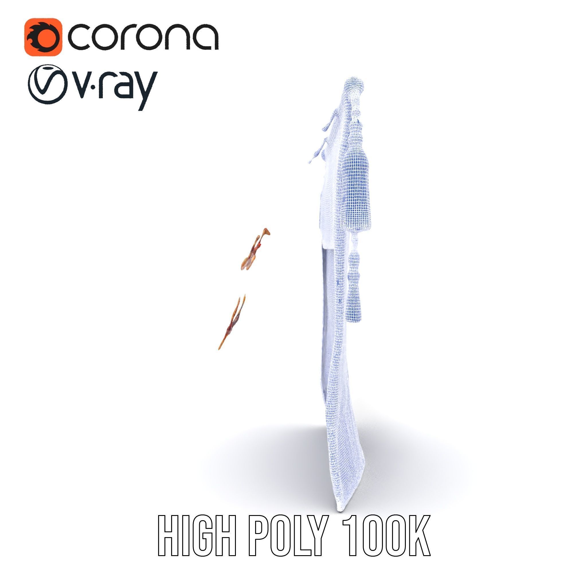 Medieval Tapestry Art Model Pack Low-poly 3D model_35