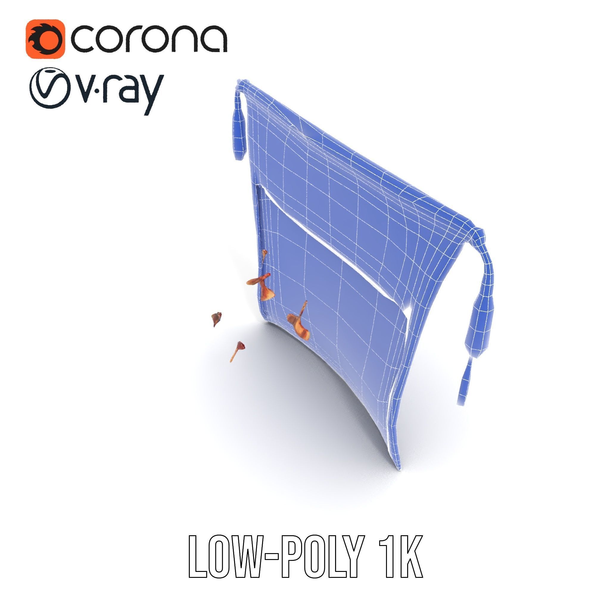 Medieval Tapestry Art Model Pack Low-poly 3D model_32