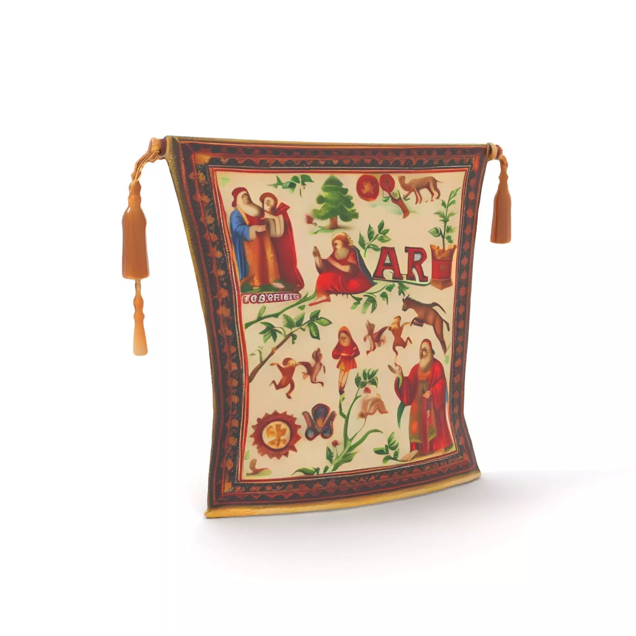 Medieval Tapestry Art Model Pack Low-poly 3D model_0