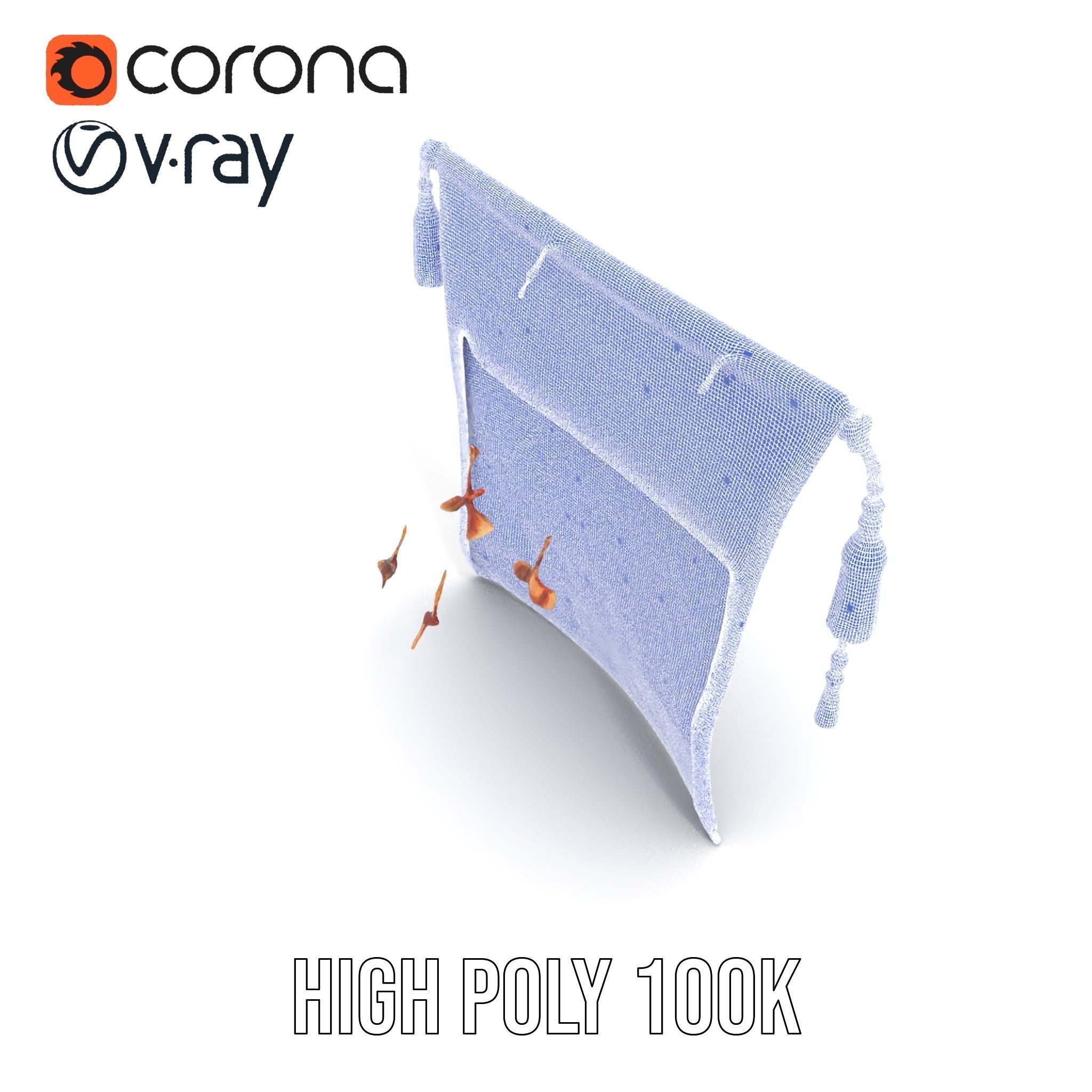 Medieval Tapestry Art Model Pack Low-poly 3D model_30