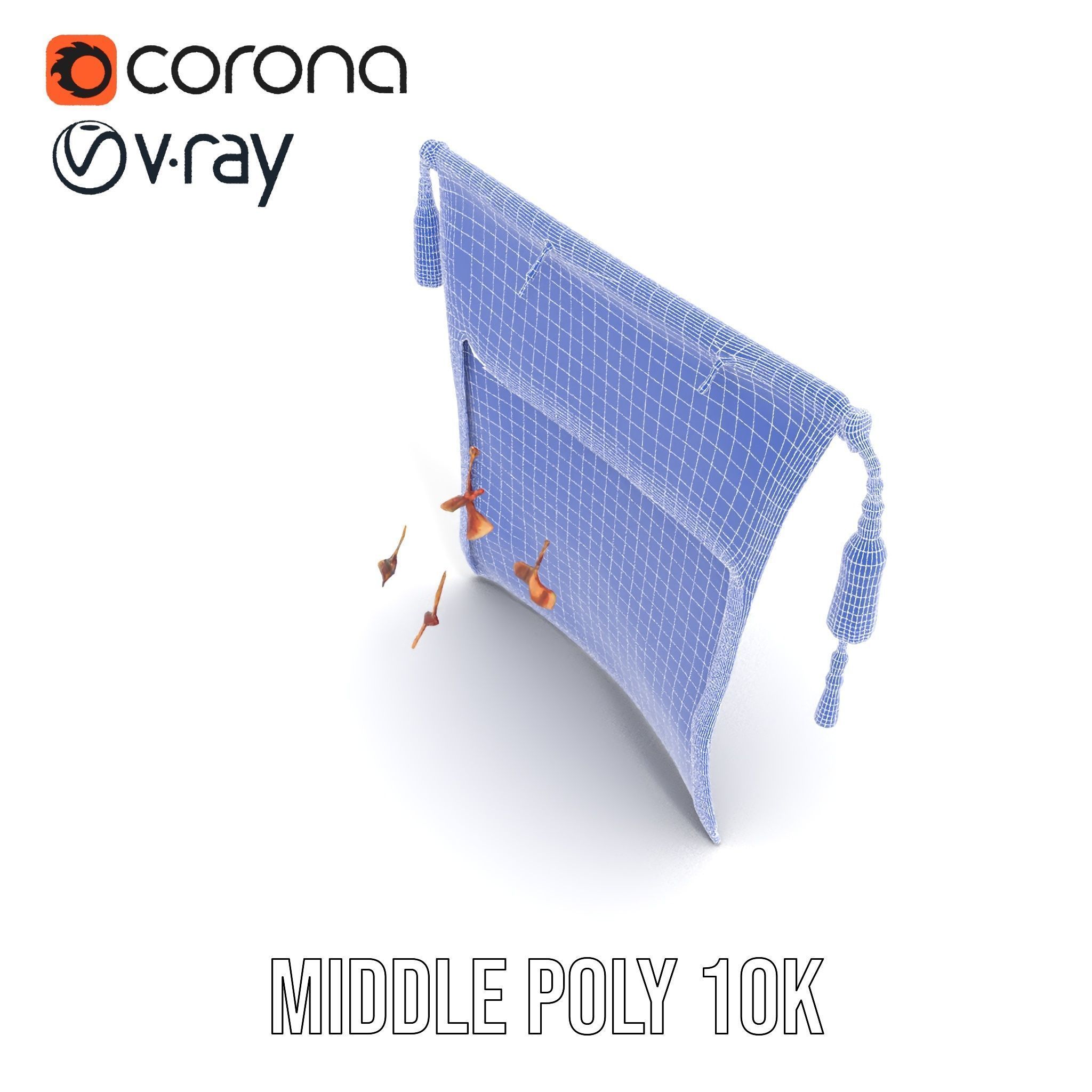 Medieval Tapestry Art Model Pack Low-poly 3D model_28