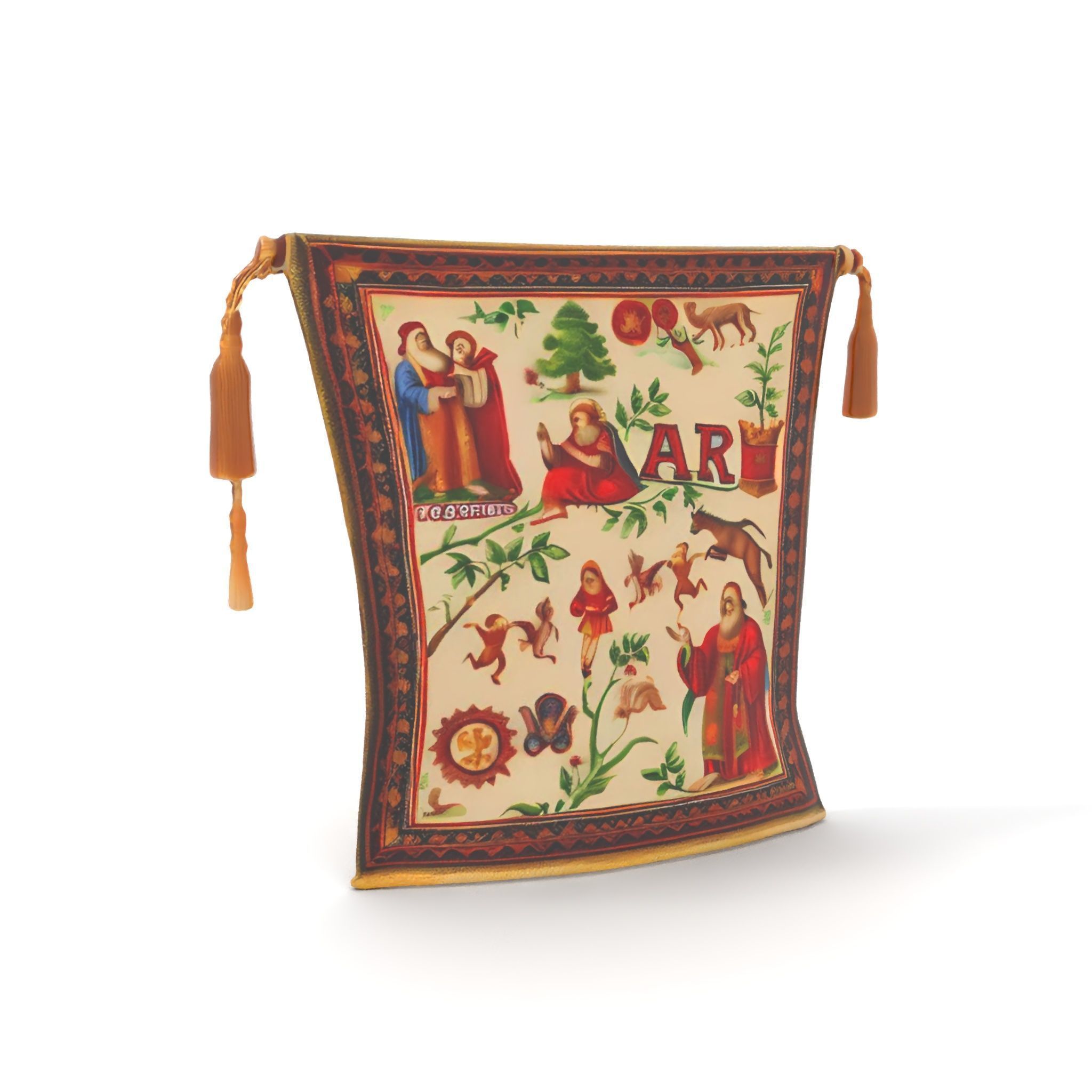 Medieval Tapestry Art Model Pack Low-poly 3D model_16