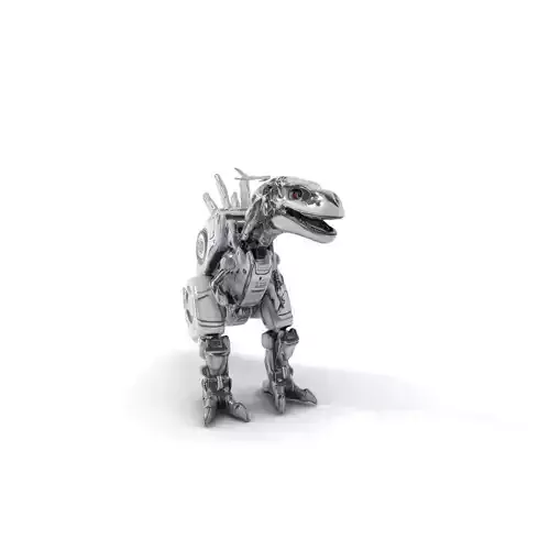 Mecha Dinosaur Robot Model Pack Low-poly 3D model
