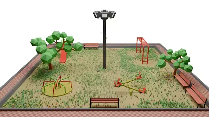 Low Poly Park Assert