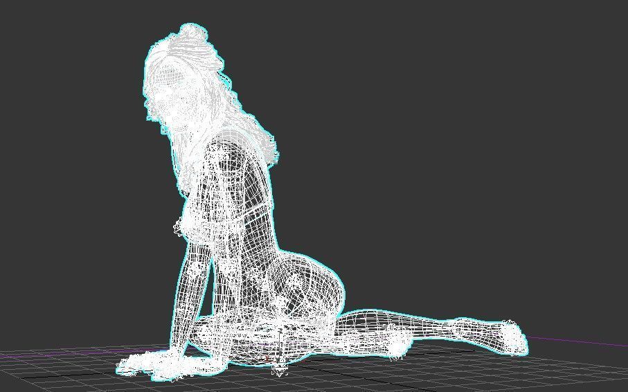 Rigged Swimsuit 3D Model 3D model_11