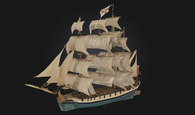 Majestic Voyage  Grand Sailing Ship Free 3D model