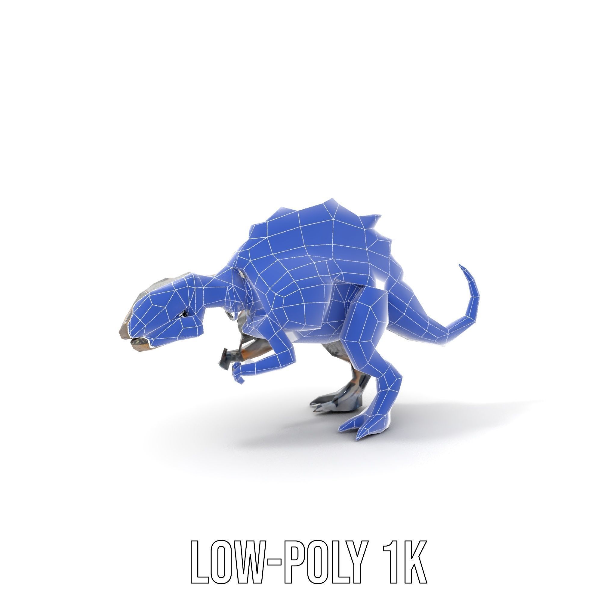 Mechanical Dinosaur Model Pack for Game and Animation Projects Low-poly 3D model_24