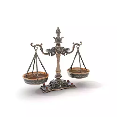 Antique Brass Balance Scale Model Pack