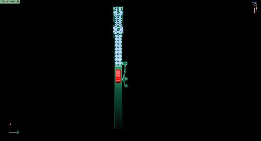 Bracelet 0043 - Bangle - Diamonds 3D print model_11