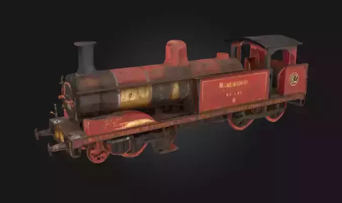 Rustic Engine  Vintage Locomotive Engine 