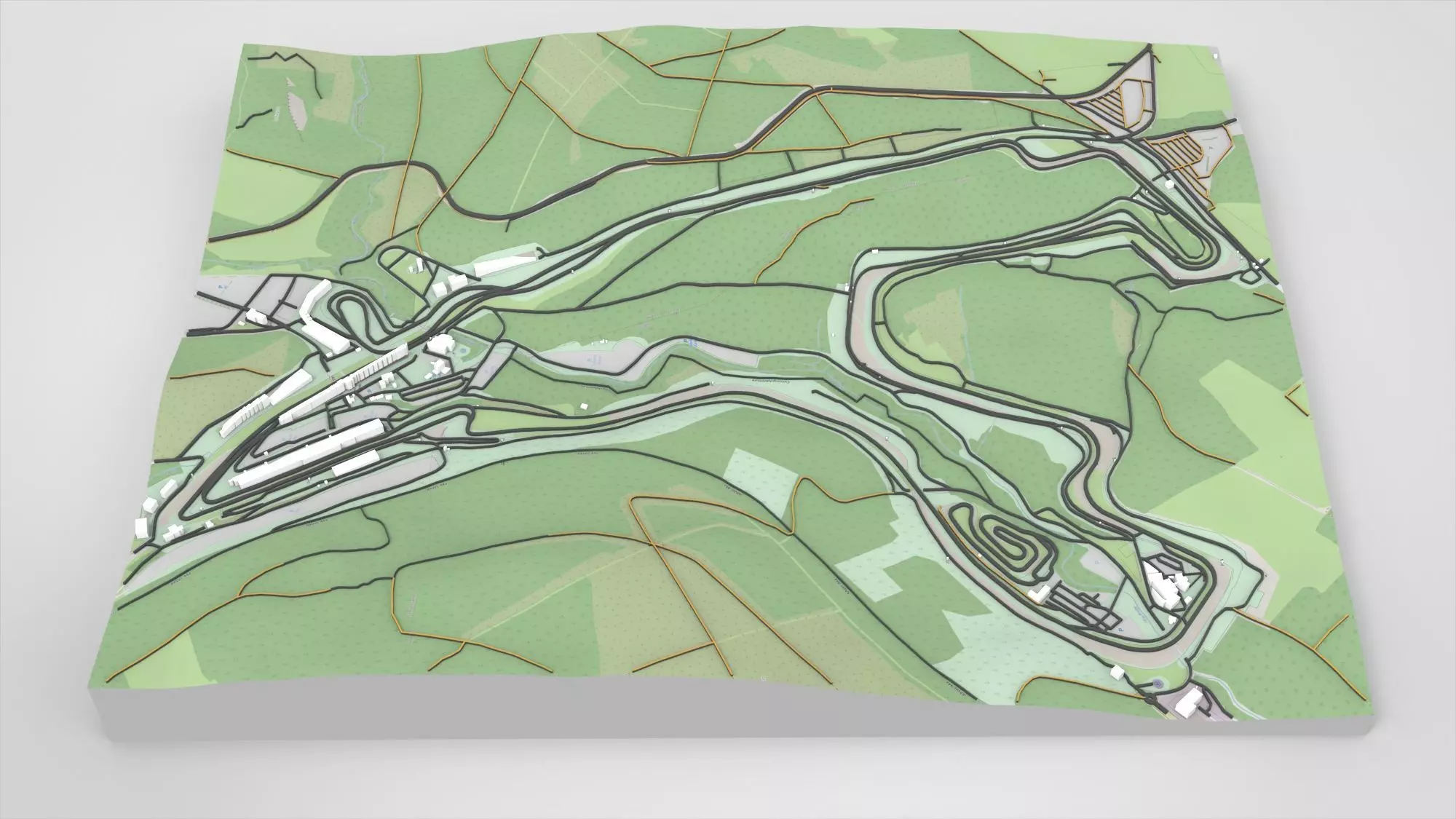Circuit de Spa-Francorchamps Belgium 3D model