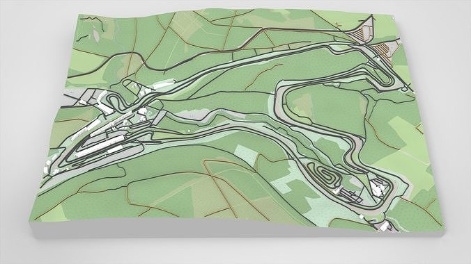 Circuit de Spa-Francorchamps Belgium  3D model