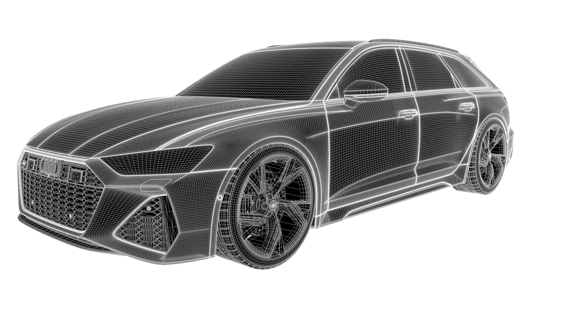 Audi RS6 -Rigged and Render Ready-unreal-vray-redshift 3D model_18