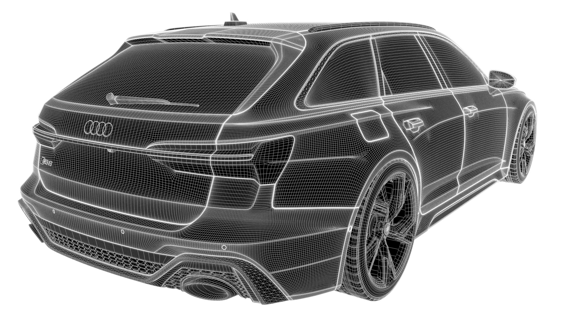 Audi RS6 -Rigged and Render Ready-unreal-vray-redshift 3D model_19