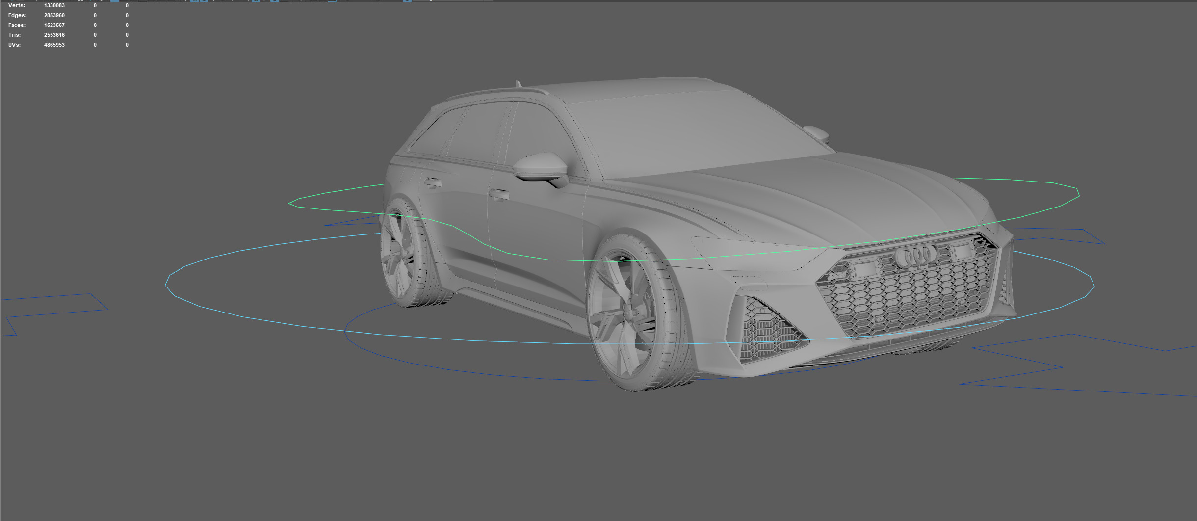 Audi RS6 -Rigged and Render Ready-unreal-vray-redshift 3D model_17
