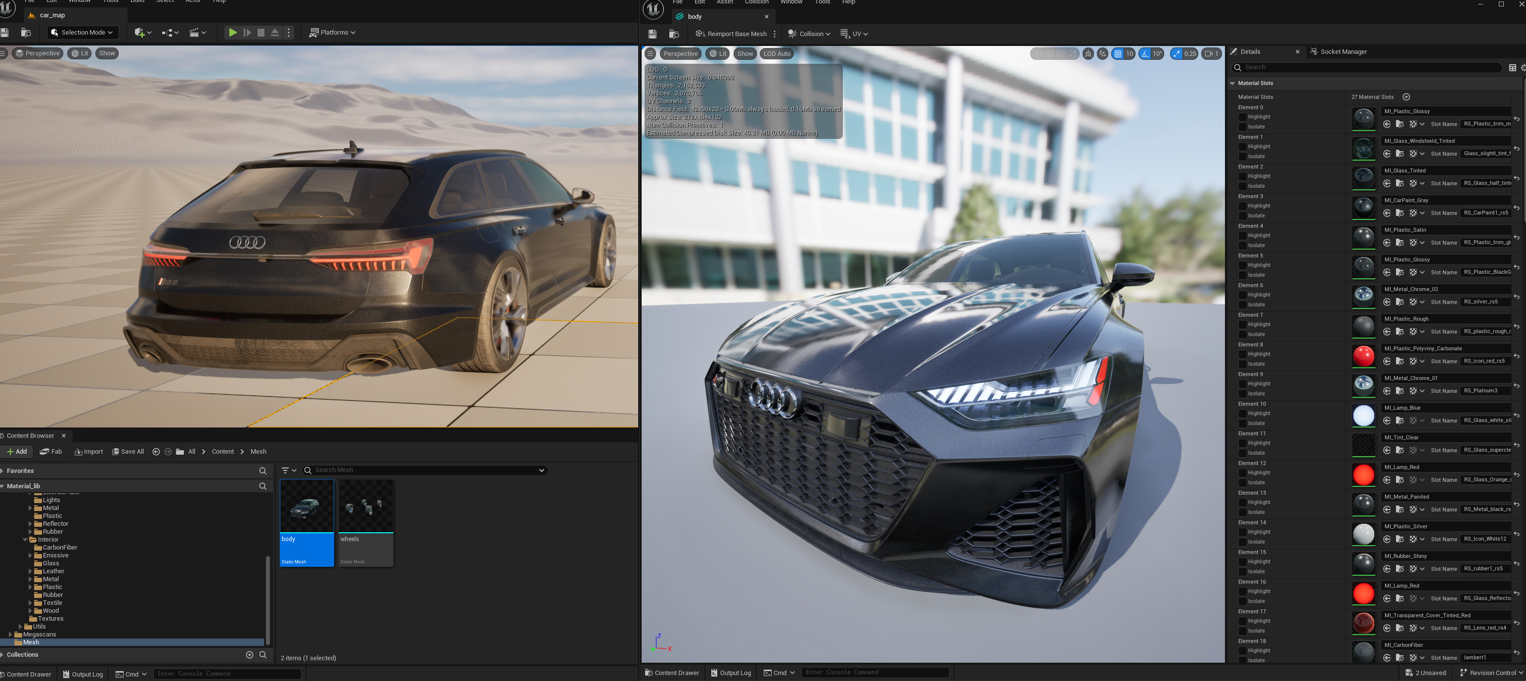 Audi RS6 -Rigged and Render Ready-unreal-vray-redshift 3D model_15