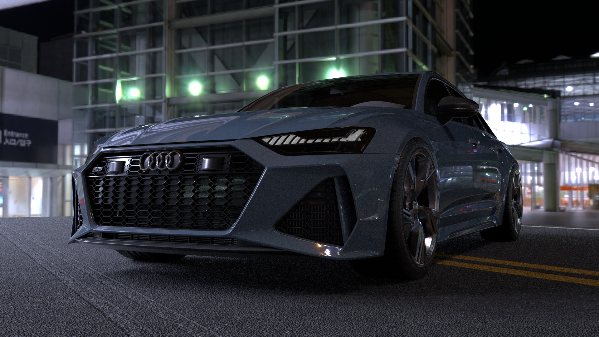 Audi RS6 -Rigged and Render Ready-unreal-vray-redshift 3D model_7