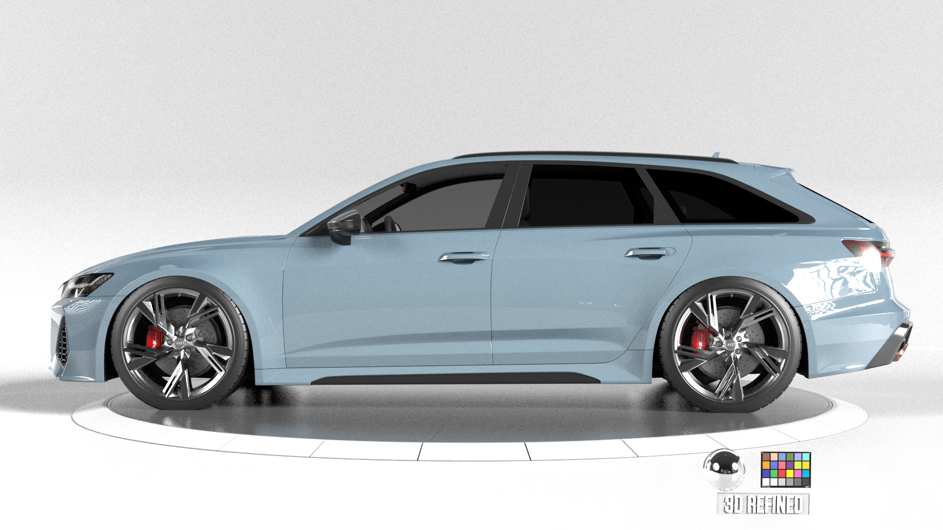 Audi RS6 -Rigged and Render Ready-unreal-vray-redshift 3D model_5