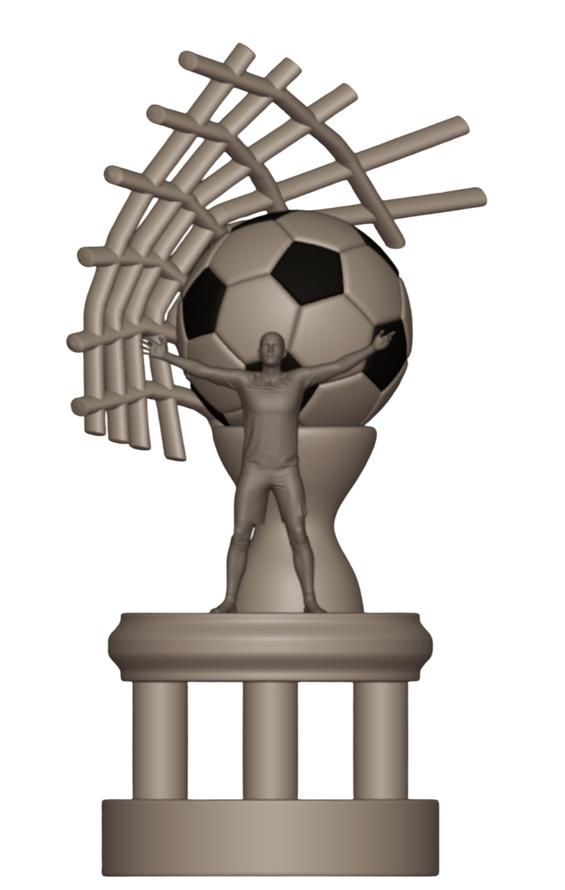 PREMIUM FOOTBALL TROPHY KIT  4 EXCLUSIVE MODELS 3D print model_11