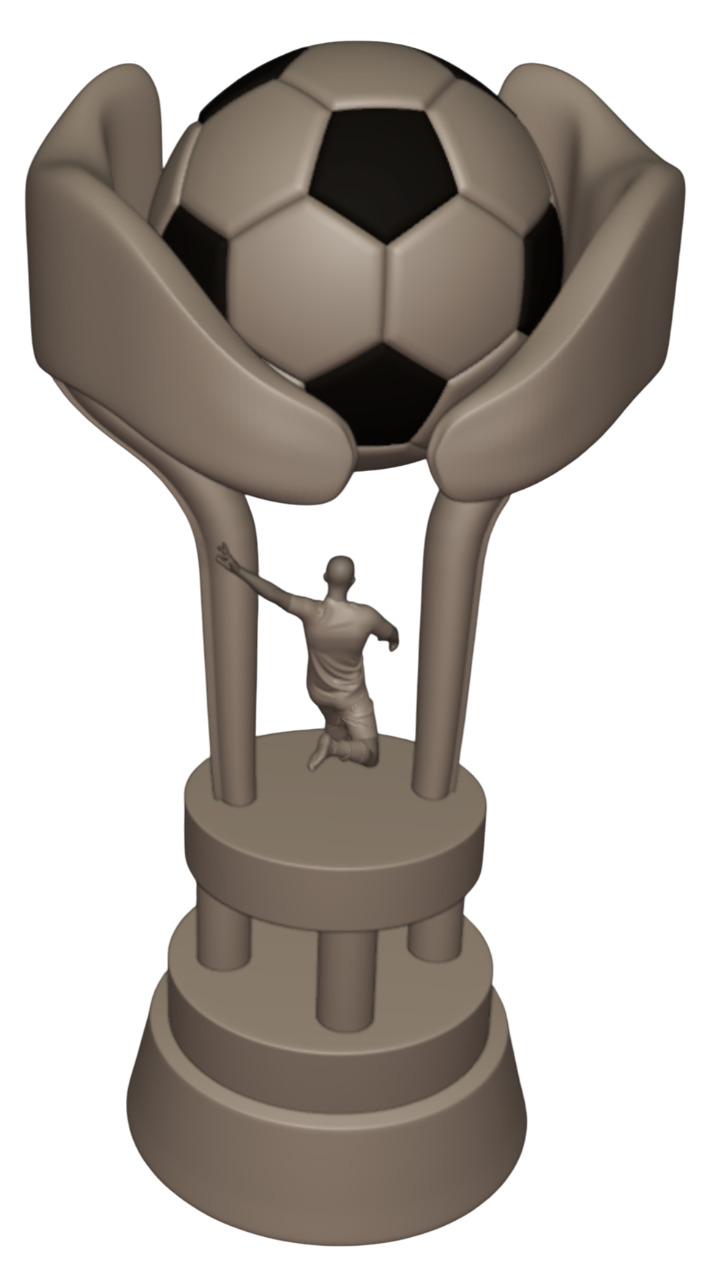 PREMIUM FOOTBALL TROPHY KIT  4 EXCLUSIVE MODELS 3D print model_19