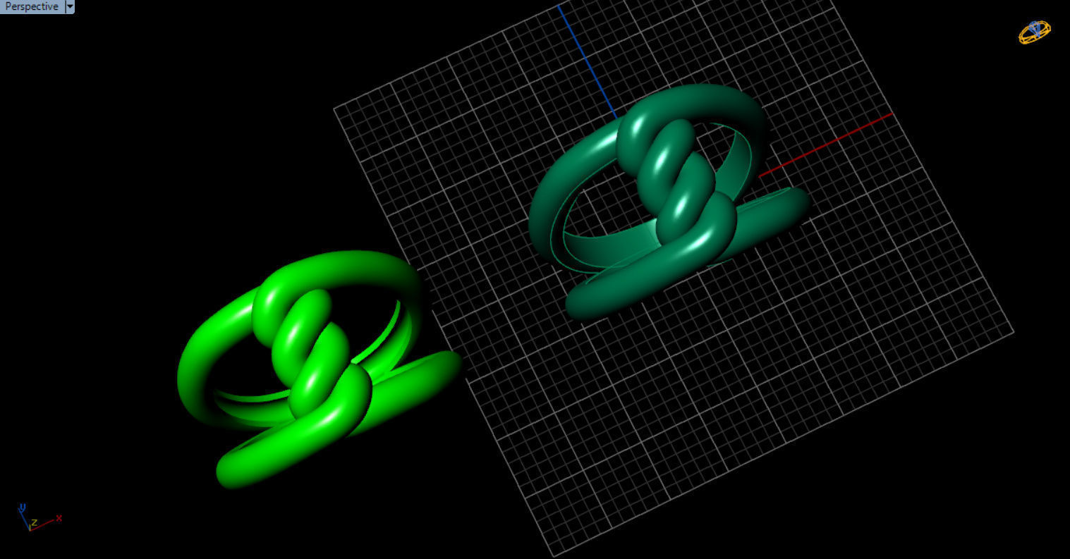 robe single knot ring 3D print model_21