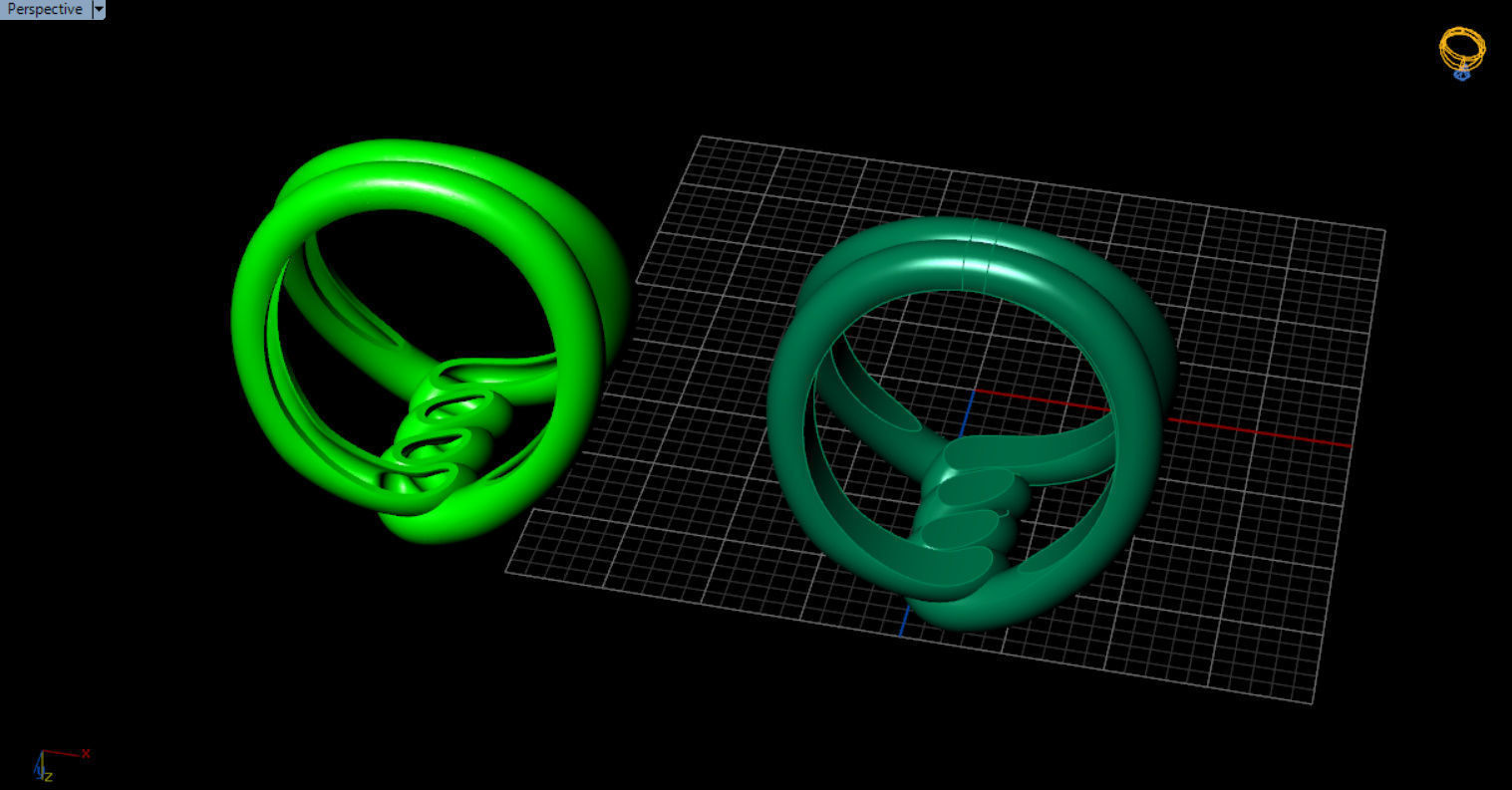 robe single knot ring 3D print model_17