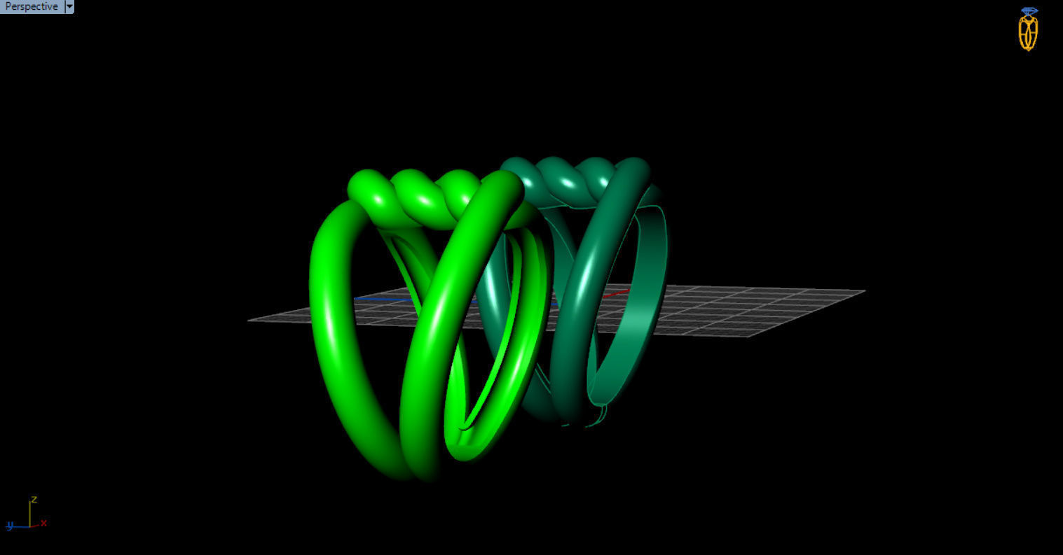 robe single knot ring 3D print model_24