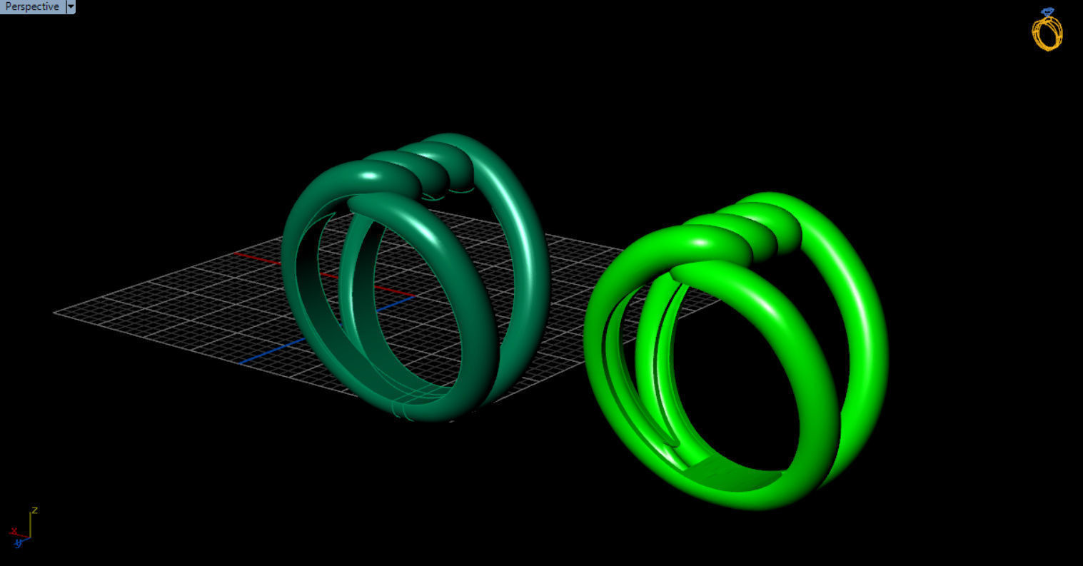 robe single knot ring 3D print model_27
