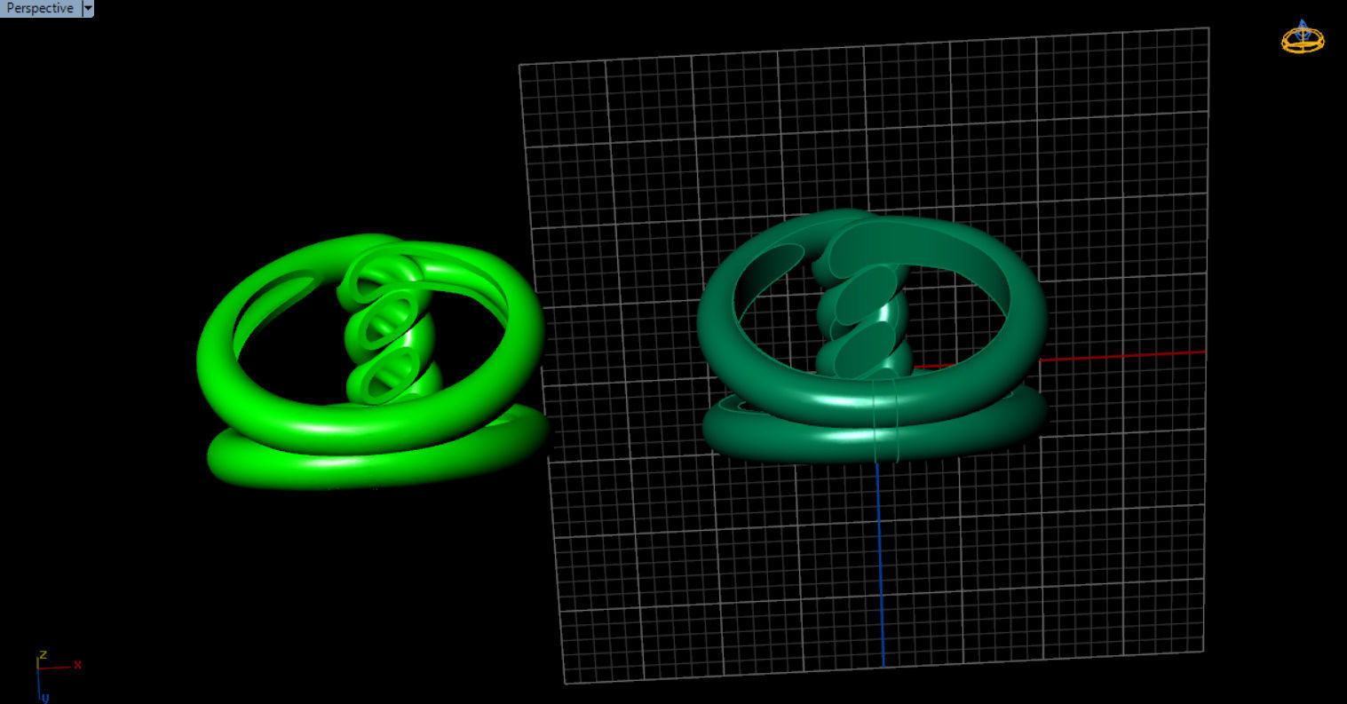 robe single knot ring 3D print model_14